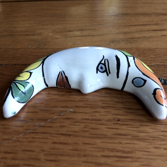 Talavera Mexican Moon: Pottery Hanging 🌙 - Picture 9 of 13